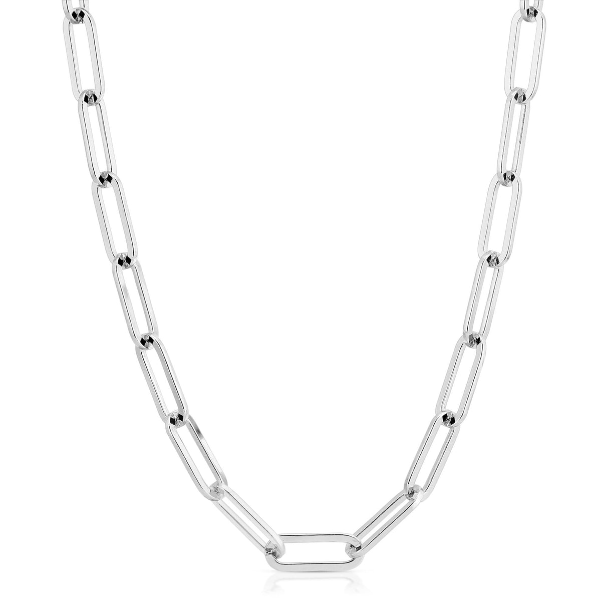 Large Elongated Link Mask Chain by eklexic jewelry