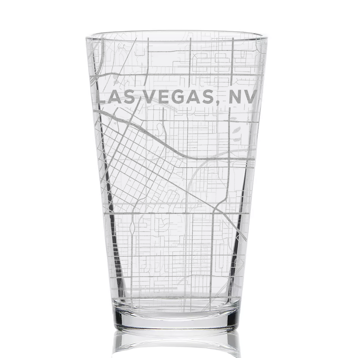 CITY STREET MAP Pint Glasses by LumEngrave