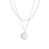 Arvo Layered Disc Necklace - Stainless by Arvo