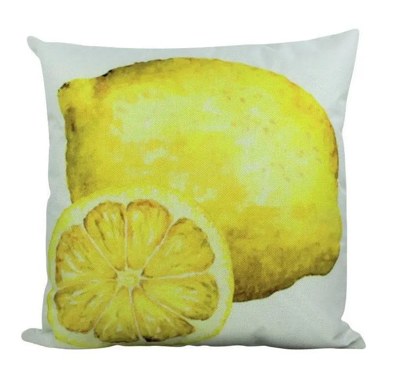 Lemon Slice |  Pillow Cover | Yellow Throw Pillow | Spring Decor | Decorative Throw Pillows | Yellow Accent Pillows | Gift for her | Pillows by UniikPillows