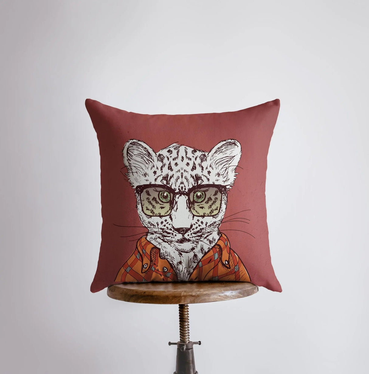 Leopard Hipster | Pillow Cover | Throw Pillow | Home Decor | Designer Pillows Online | Design Accents Pillows | Home Accent Pillows | Gift by UniikPillows