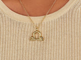 Libra Zodiac Necklace by Little Sky Stone