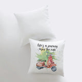 Life's a Journey | Pillow Cover | Travel Quote | Throw Pillow | Enjoy the Ride | Pillow | Inspirational Quote | Home Decor | Moped by UniikPillows