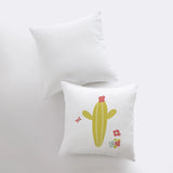 Lime Green Cactus | Pillow Cover | Good Vibes Only | Cactus Pillow | Positive Vibes | South Western | Succulent Pillow | Cactus Pillow Case by UniikPillows