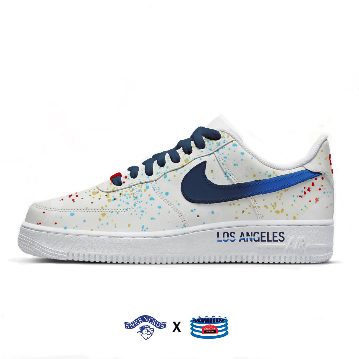 "Los Angeles" Nike Air Force 1 Low Shoes by Stadium Custom Kicks