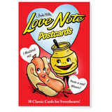 Love Note Postcards Book | 30 Postcards with Horrible Puns and Retro Valentine's-Style Art by The Bullish Store