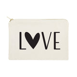 Love Cotton Canvas Cosmetic Bag by The Cotton & Canvas Co.