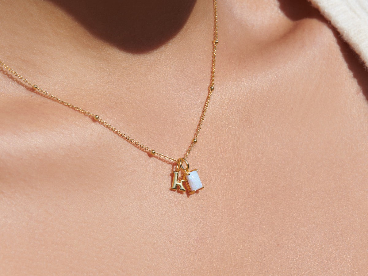 Initial Necklace by Little Sky Stone