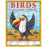 Birds: Colour by Number book for Kids and preschoolers