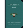 Philosophical Writings of Henry More