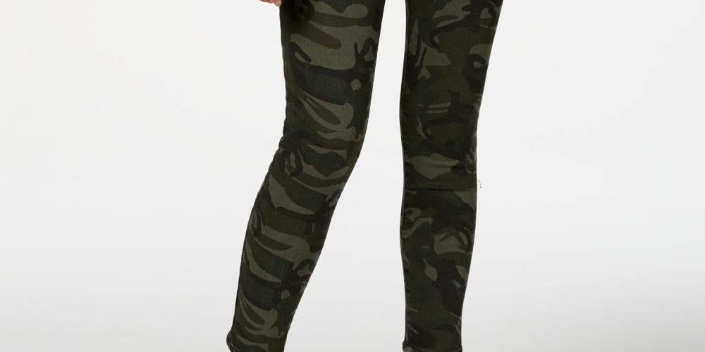 STS Blue Women's Ellie Camouflage-Print Ankle Skinny Jeans Green by Steals