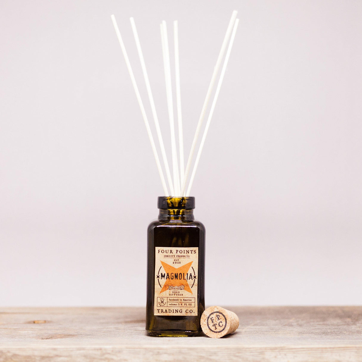 Magnolia 3.4oz Reed Diffuser by Four Points Trading Co.