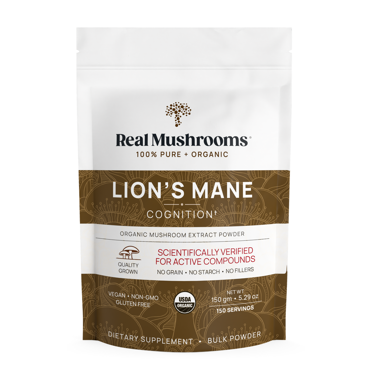 Lions Mane Mushroom Powder by Real Mushrooms