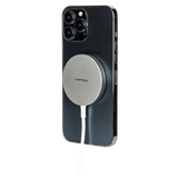 Ventev 15W ULTRAFAST Wireless Magnetic Charger with Extra-Long 10 Foot Alloy Cable Silver by Ventev