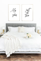 Me + You Just Us Two Couple Set Of 2 Bedroom Prints by WinsterCreations™ Official Store