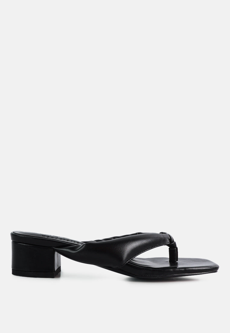 memestar low heel thong sandals by London Rag