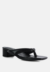 memestar low heel thong sandals by London Rag