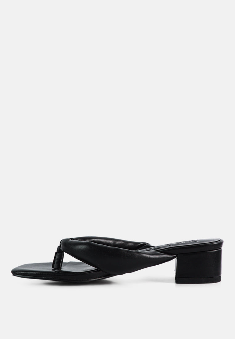 memestar low heel thong sandals by London Rag