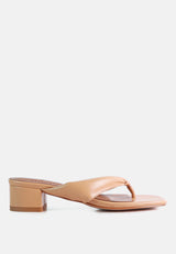 memestar low heel thong sandals by London Rag