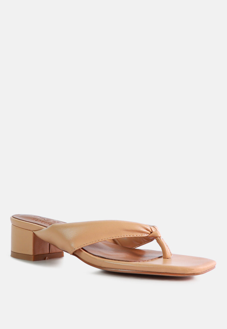 memestar low heel thong sandals by London Rag