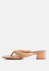 memestar low heel thong sandals by London Rag