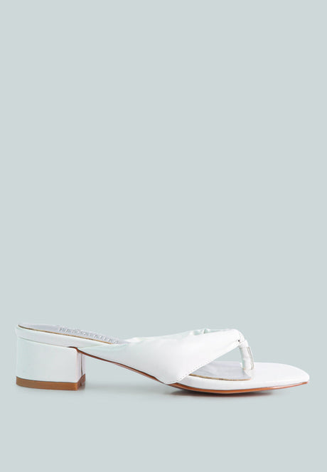 memestar low heel thong sandals by London Rag