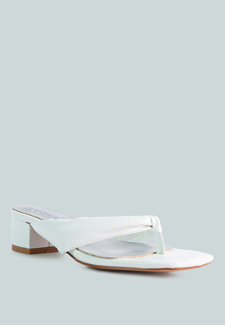 memestar low heel thong sandals by London Rag