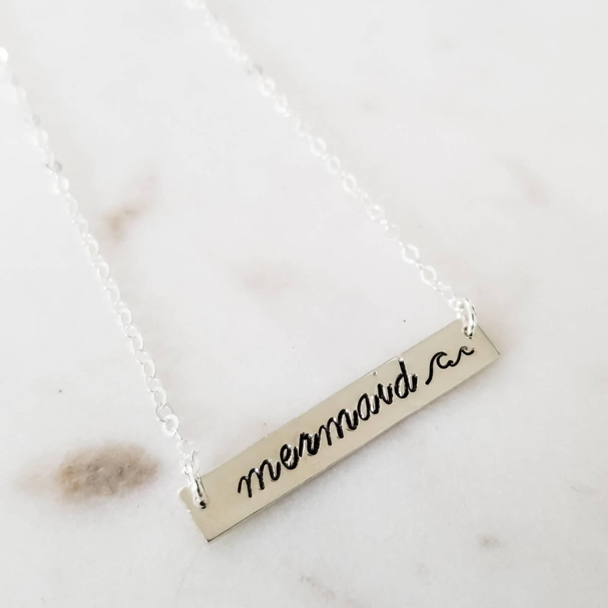 MERMAID Bar Necklace by Salt and Sparkle