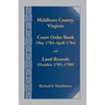Middlesex County, Virginia Court Order Book (May 1783-April 1784) and Land Records (October 1785-1790)