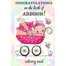 CONGRATULATIONS on the birth of ADDISON! (Coloring Card): (Personalized Card/Gift) Personal Inspirational Messages & Quotes, Adult Coloring