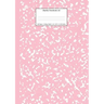 Marble Notebook A4: Pink Marble College Ruled Journal
