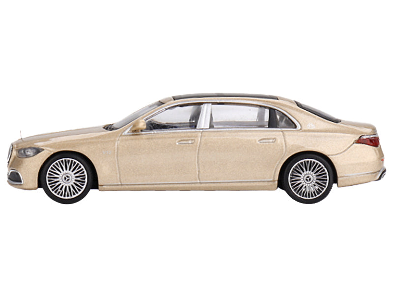 Mercedes-Maybach S680 Champagne Gold Metallic with Sunroof Limited Edition to 2760 pieces Worldwide 1/64 Diecast Model Car by True Scale Miniatures