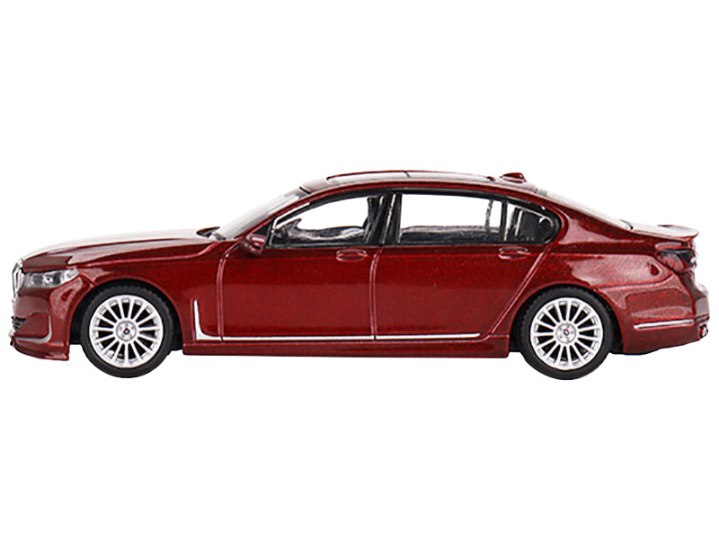 BMW Alpina B7 xDrive Aventurin Dark Red with Sunroof Limited Edition to 1800 pieces Worldwide 1/64 Diecast Model Car by True Scale Miniatures