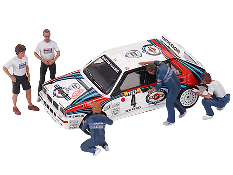 "Martini Racing WRC" 5 Piece Figure Set for 1/64 scale models by True Scale Miniatures