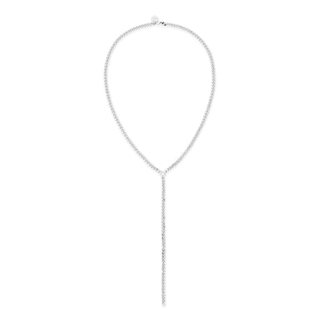 MICRO LINK CURB CHAIN LARIAT by eklexic jewelry