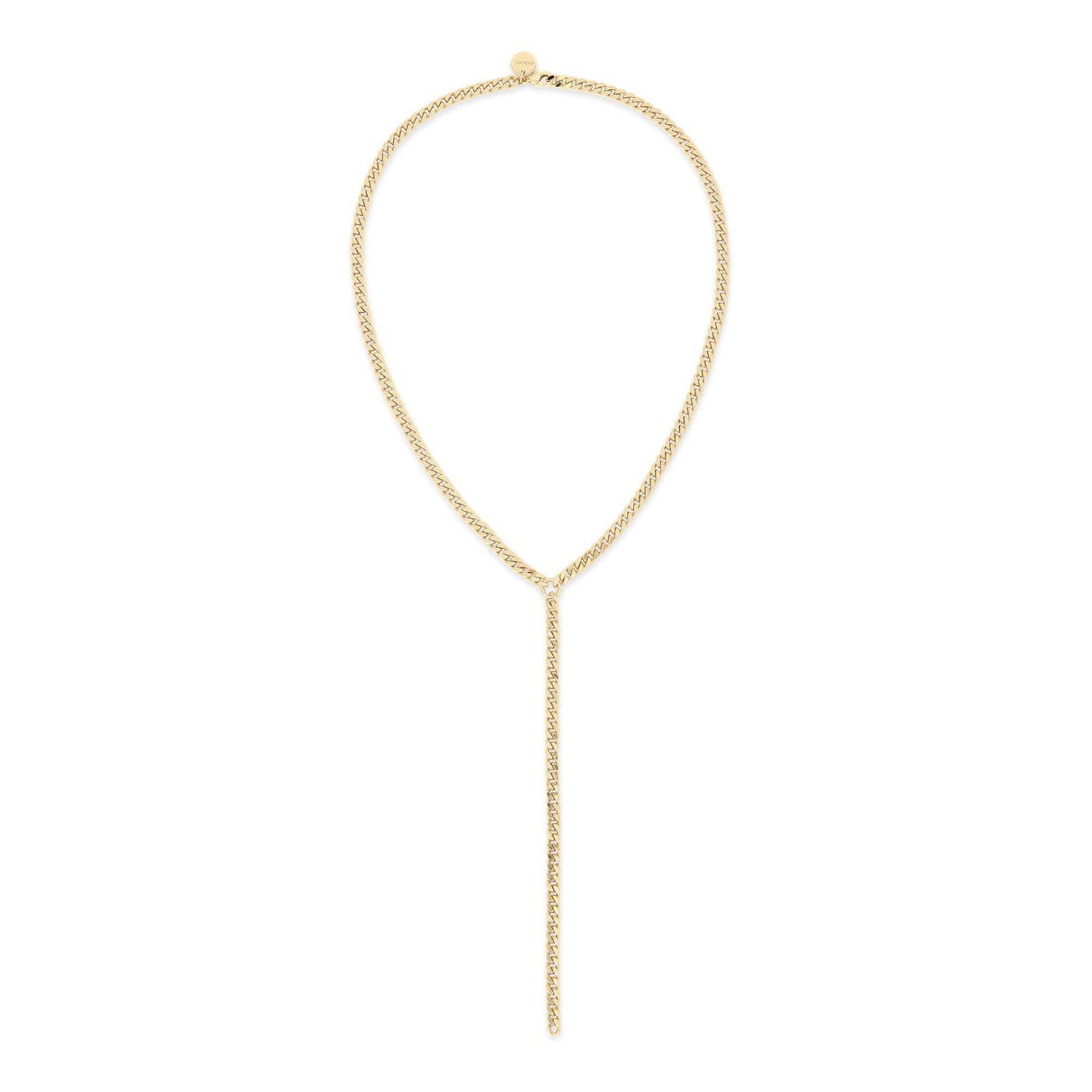 MICRO LINK CURB CHAIN LARIAT by eklexic jewelry