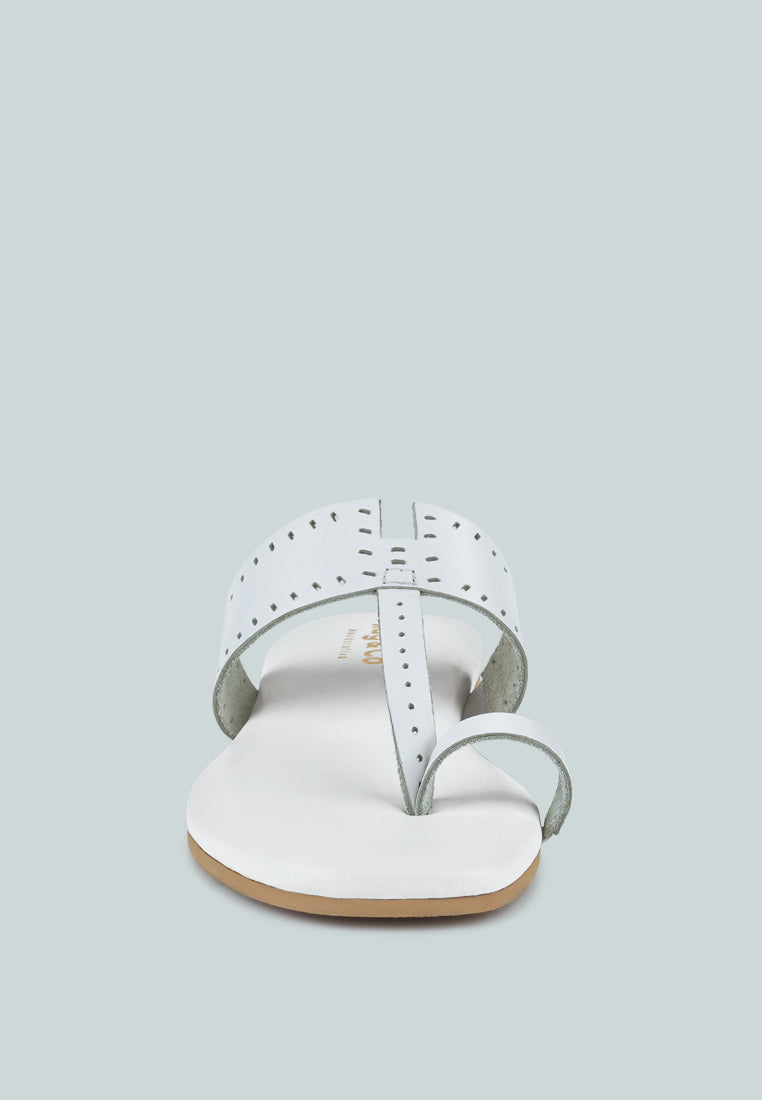 mila toe ring thong slip ons by London Rag