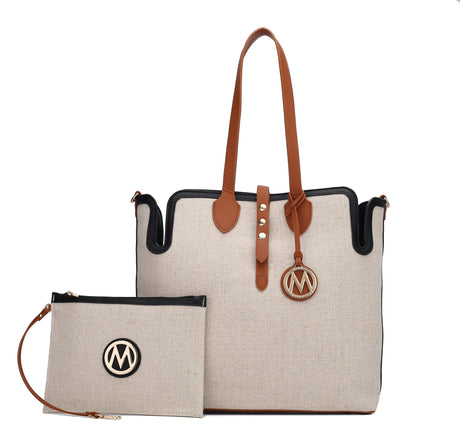 Juliana Tote Bag and Wristlet Set by MKF Collection by Mia K.