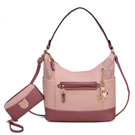 Charlotte Shoulder Bag With Matching Wallet by MKF Collection by Mia K.