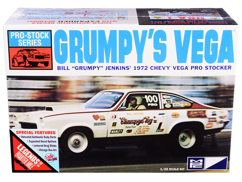 Skill 2 Model Kit 1972 Chevrolet Vega Pro Stock Bill "Grumpy" Jenkins' "Legends of the Quarter Mile" 1/25 Scale Model by MPC