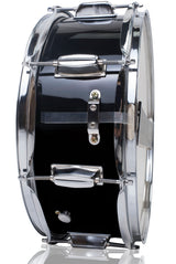 GRIFFIN Snare Drum - Poplar Wood Shell 14" x 5.5" with Black PVC & Coated Head - Acoustic Marching Percussion Musical Instrument Set with Drummers Key by GeekStands.com