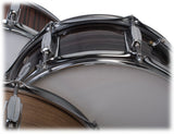 Deluxe Snare Drum by GRIFFIN - 14" x 5.5" Poplar Wood Shell with Zebra PVC Glossy Finish by GeekStands.com