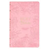 KJV Holy Bible, Gift Edition King James Version, Faux Leather Flexible Cover, Light Pink Floral