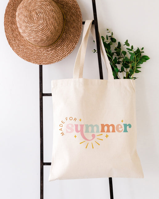 Made For Summer Cotton Canvas Tote Bag by The Cotton & Canvas Co.