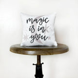 Magic is in You Moon and Stars | Throw Pillow Cover  | Baby Nursery Decor | Baby Shower Decorations | Nursery Pillow | Gift Ideas by UniikPillows