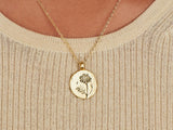 Marigold Birth Flower Necklace - Oct by Little Sky Stone