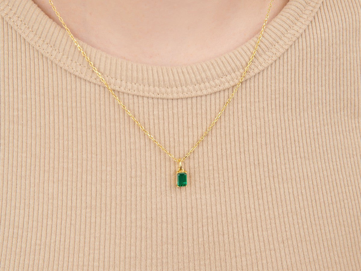 Birthstone Necklace - May by Little Sky Stone