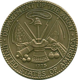 Army Service Medallion, Brass Army Medallion by The Military Gift Store