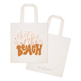 Meet Me At The Beach Cotton Canvas Tote Bag by The Cotton & Canvas Co.