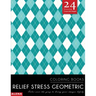Relief Stress Geometric Coloring Books: Stress relief coloring books for adults with 24 Stunning Geometric Grayscale Images